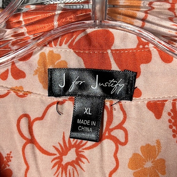 J for justify button front printed top size xl - Picture 3 of 7
